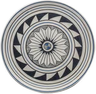 Handmade Ceramic Decorative Plate - 16" | SaleenArt USA