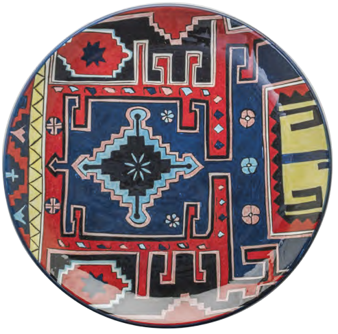 Handmade Ceramic Decorative Plate - 12" | SaleenArt USA