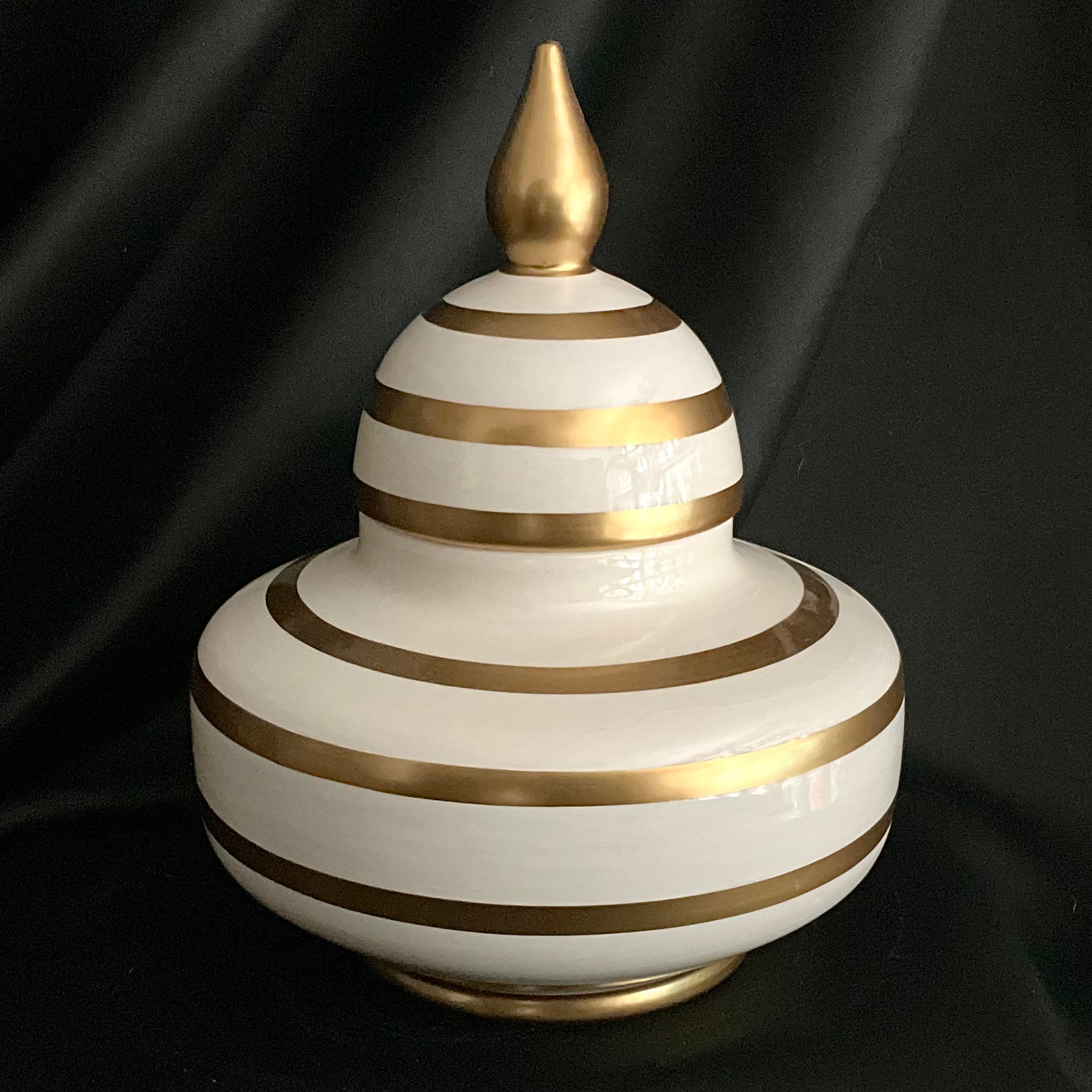 Handmade Ceramic Minaret-Covered Spring Box - 8" | SaleenArt USA