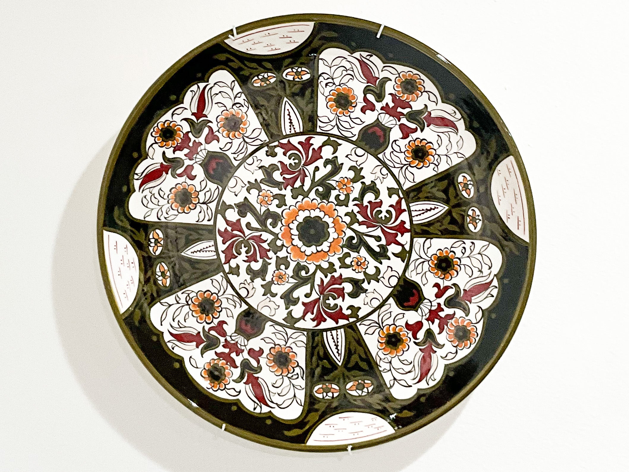 Handmade Ceramic Decorative Plate - 16" | SaleenArt USA