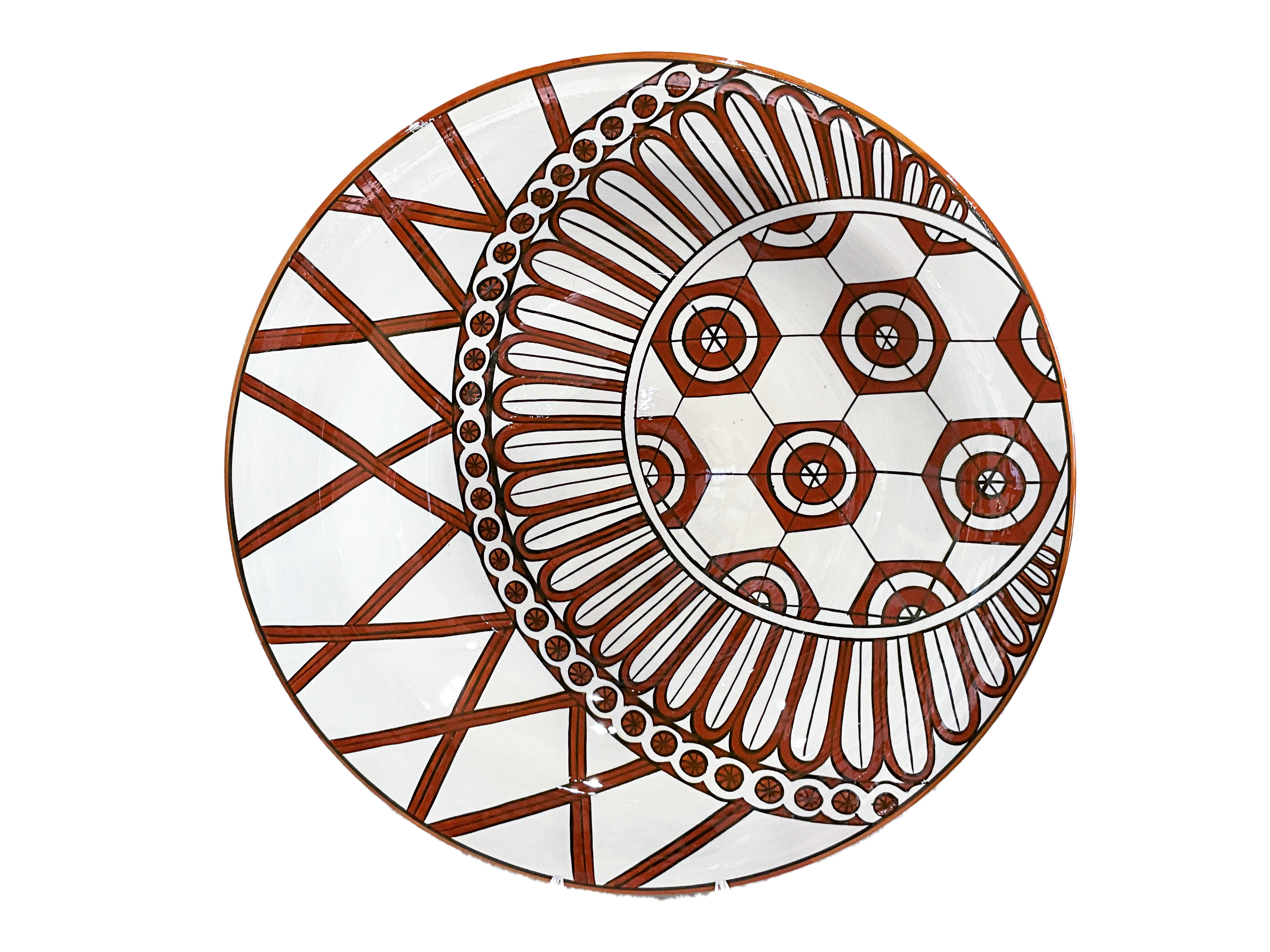 Handmade Ceramic Decorative Plate - 16" | SaleenArt USA