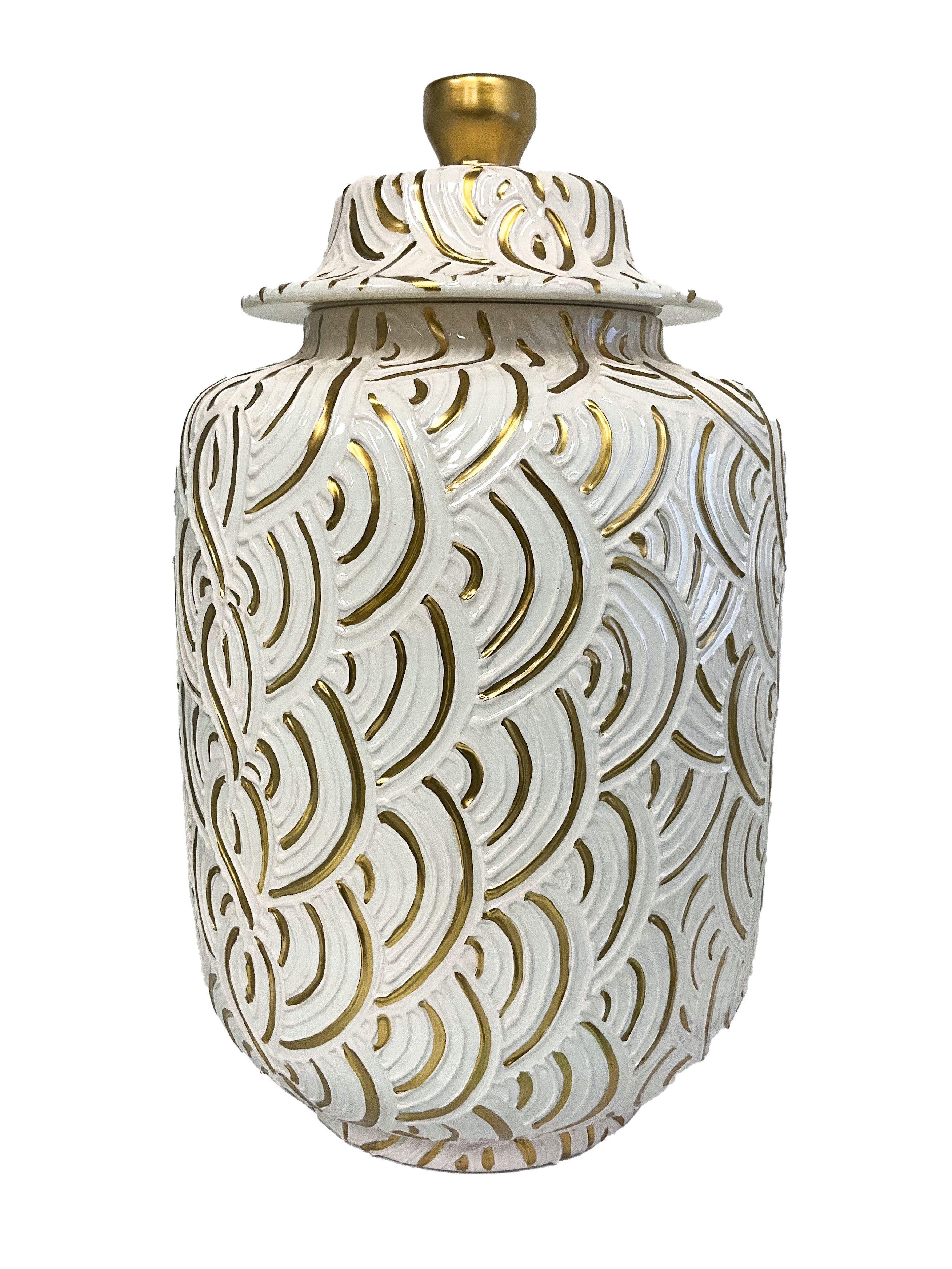 Handmade Ceramic Honey Jar with Lid - 12" | SaleenArt USA