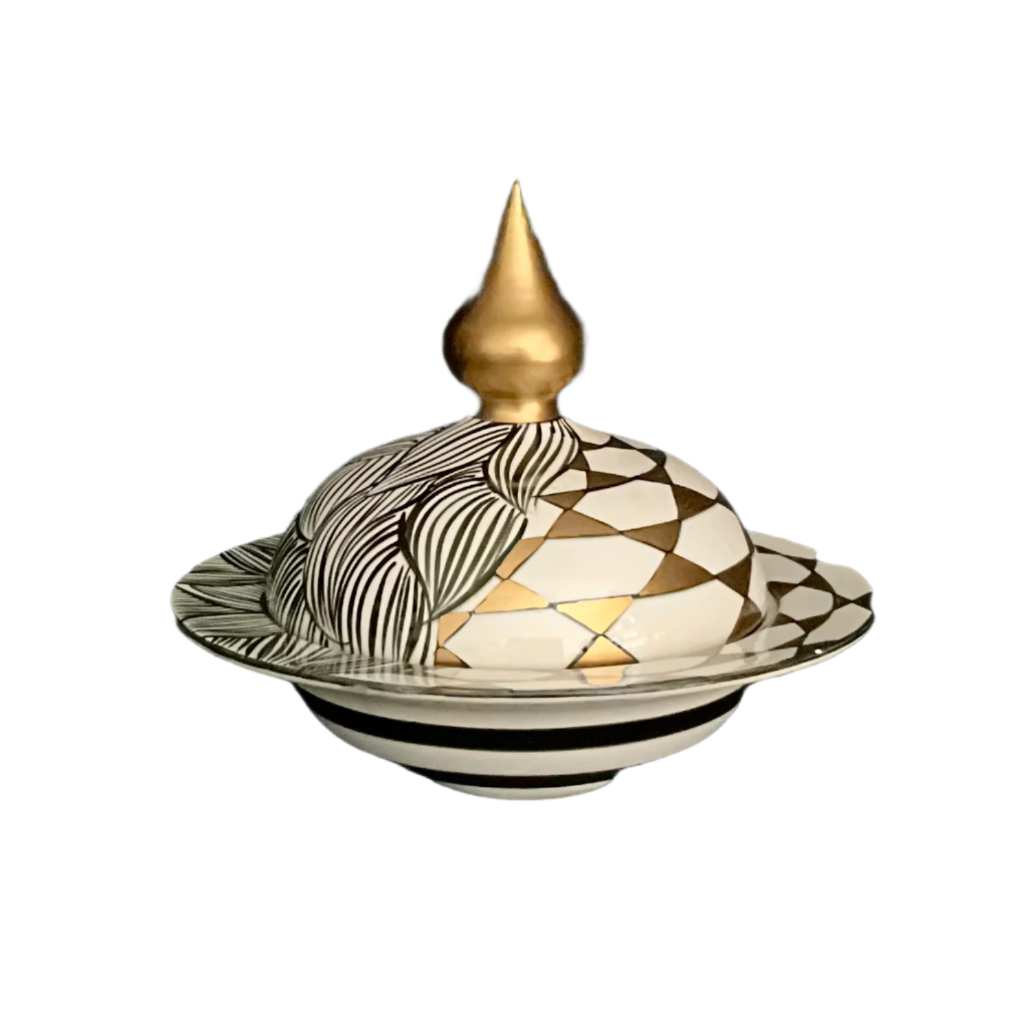 Handmade Ceramic Cloche-Covered Platter - 9" | SaleenArt USA