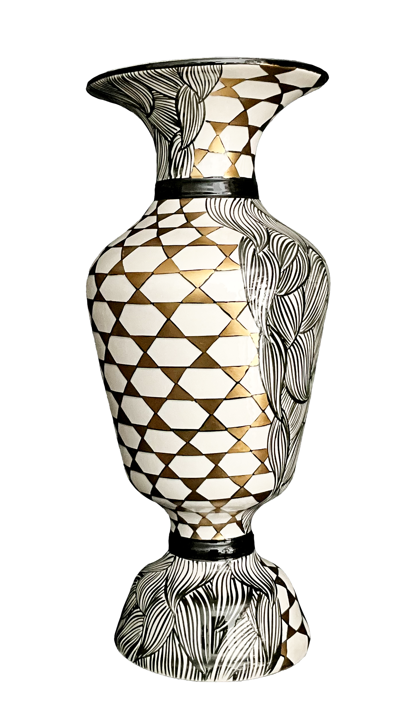 Handmade Classic Ceramic Vase - 19" | SaleenArt USA