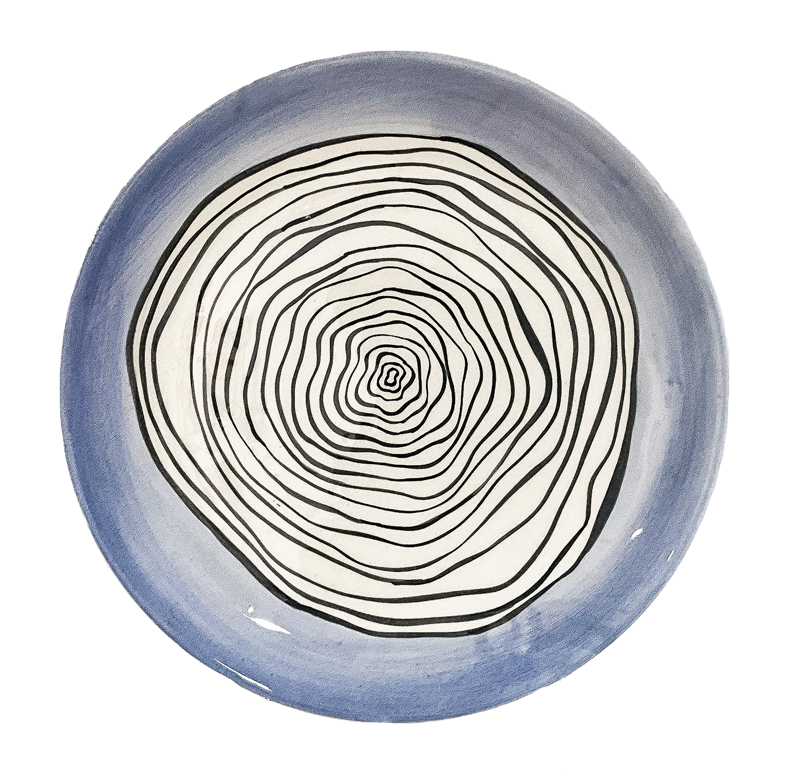 Handmade Ceramic Decorative Plate - 12" | SaleenArt USA