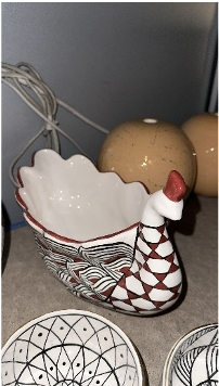 Handmade Ceramic Peacock Bowl Server - 11.5"x6" | SaleenArt USA