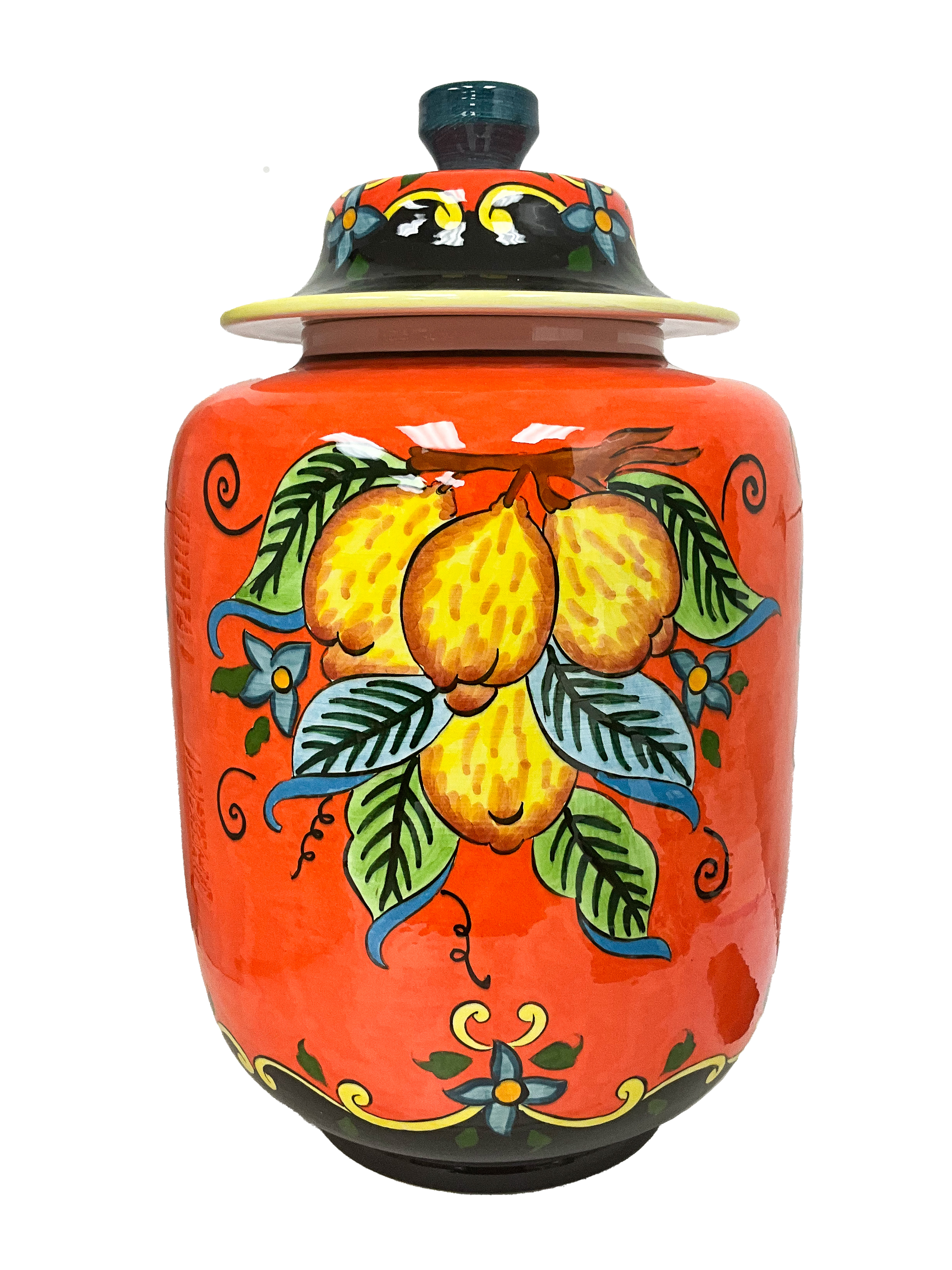 Handmade Ceramic Honey Jar with Lid - 12" | SaleenArt USA