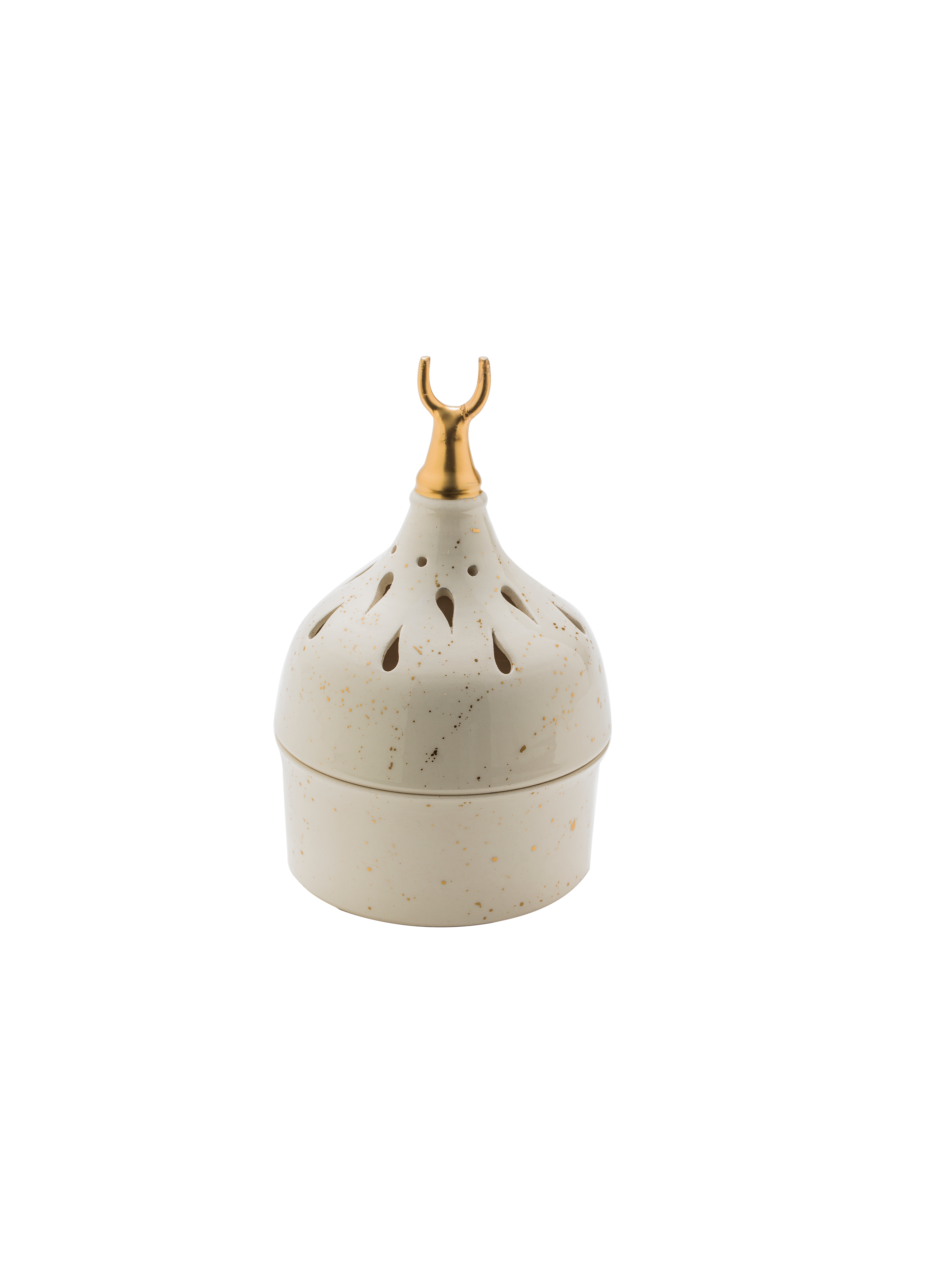 Handmade Ceramic Furnace Shaped Lidded Container - 8" | SaleenArt USA